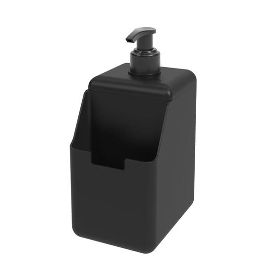 Imagem de Dispenser Detergente Esponja Suporte Preto Single Coza 500ml