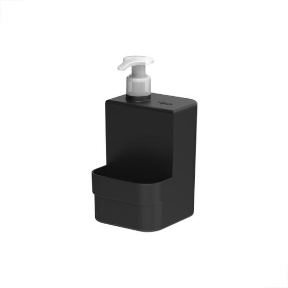 Imagem de Dispenser Detergente Esponja Trium Compact 500ml Preto