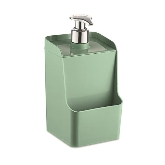 Imagem de Dispenser Detergente Slim Porta Detergente Plástico 500ml Verde Menta