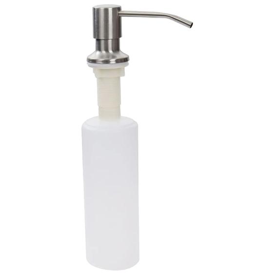 Imagem de Dispenser Dosador de Embutir Aço Inox 500ml  - DIS-003-500 - STILLUS HOME