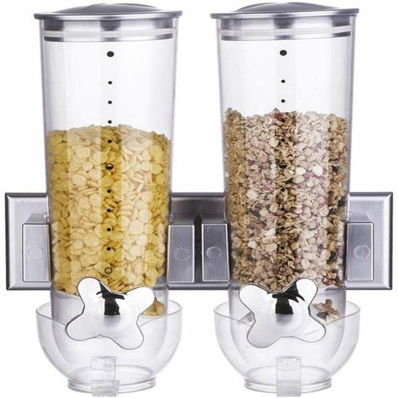 Dispenser Duplo De Parade Porta Alimentos Cereais Sucrilhos Menor preço em Dispenser Duplo De Parade Porta Alimentos Cereais Sucrilhos