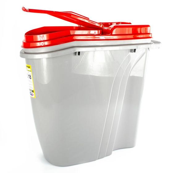 Dispenser Home / Porta Ração Plast Pet 40L - Vermelho Menor preço em Dispenser Home / Porta Ração Plast Pet 40L - Vermelho