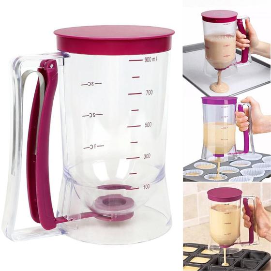 Imagem de Dispenser Medidor De Massas Para Cupcake Panqueca Waffle 900ml