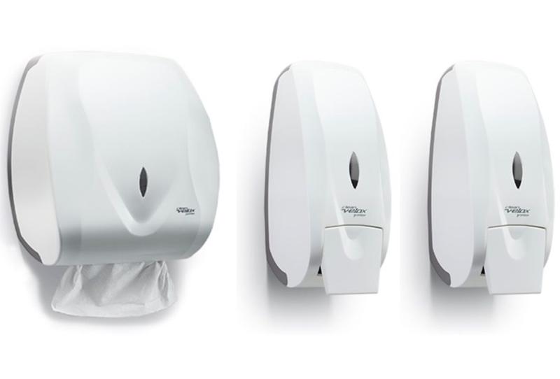 Dispenser Papel Toalha + 2 Saboneteira Premisse Velox Branco Menor preço em Dispenser Papel Toalha + 2 Saboneteira Premisse Velox Branco