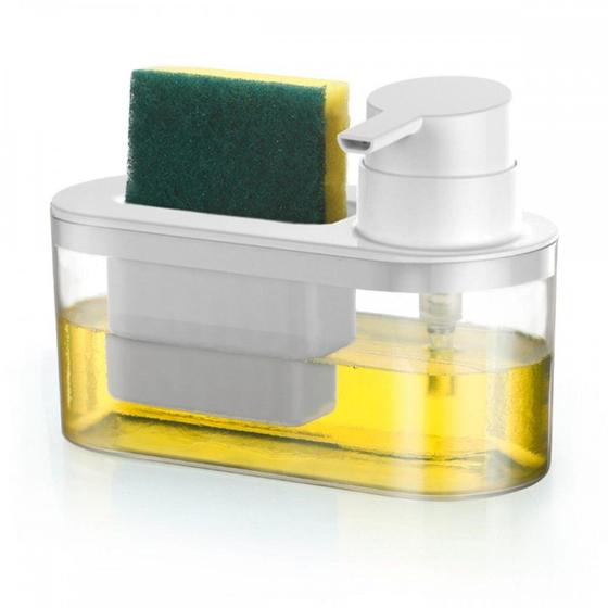 Imagem de Dispenser Para Detergente E Bucha Arthi Branco - 1173