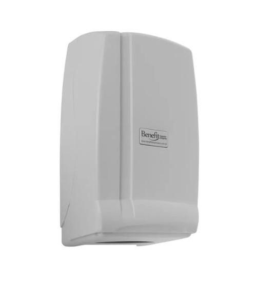 Dispenser para papel higiênico interfolhado branco h22 Benefit