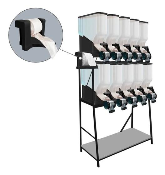 Imagem de Dispenser para ração 10 módulos de 35 litros Mecpet ELOCAL