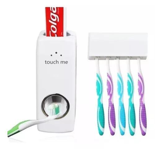 Imagem de Dispenser Pasta De Dente Com Suporte Escovas