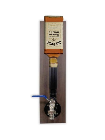 Imagem de Dispenser Pingometro Parede Dosador Serve Bebidas Whisky Bar Adega Estilo Industrial Preto Laca