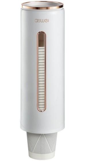 Imagem de Dispenser Porta Copos Descartável Com Suporte Adesivo Para Parede Luxo Premium