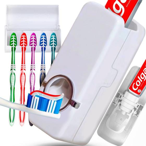 Dispenser Porta Escova Pasta de Dente Creme Dental Automático YEPP