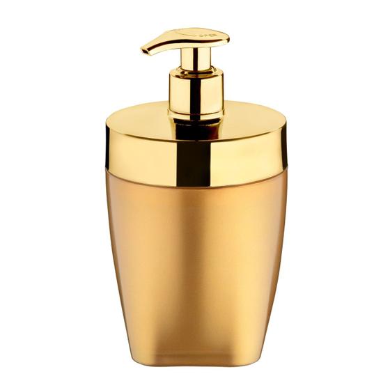 Imagem de Dispenser Porta Sabonete Líquido 400ml Saboneteira Pia Banheiro Dourado - 2702DD Future