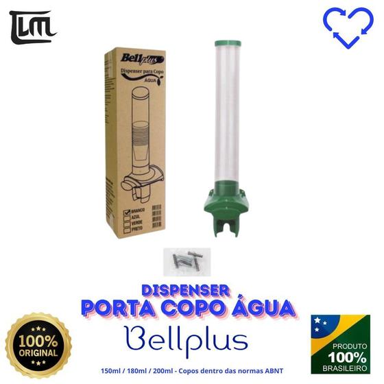 Dispenser Suporte Porta Copos Água Descartáveis 150ml 180ml 200ml Parede Bellplus Menor preço em Dispenser Suporte Porta Copos Água Descartáveis 150ml 180ml 200ml Parede Bellplus