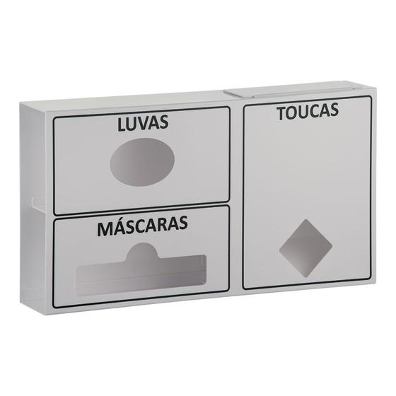 Imagem de Dispenser Triplo EPI para Luvas, Máscara e Toucas - Ramebel