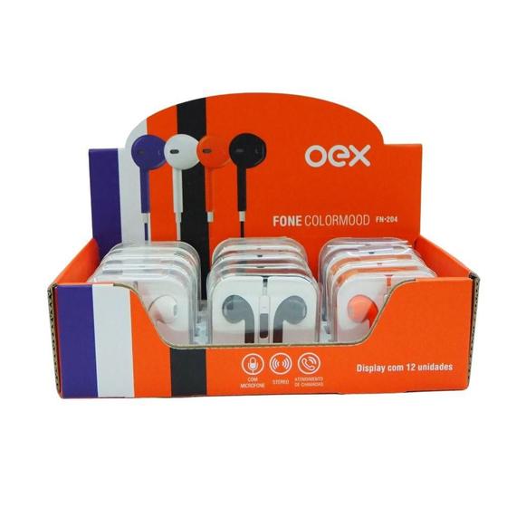 Fone de Ouvido Intra-auricular Colormood Oex Fn204