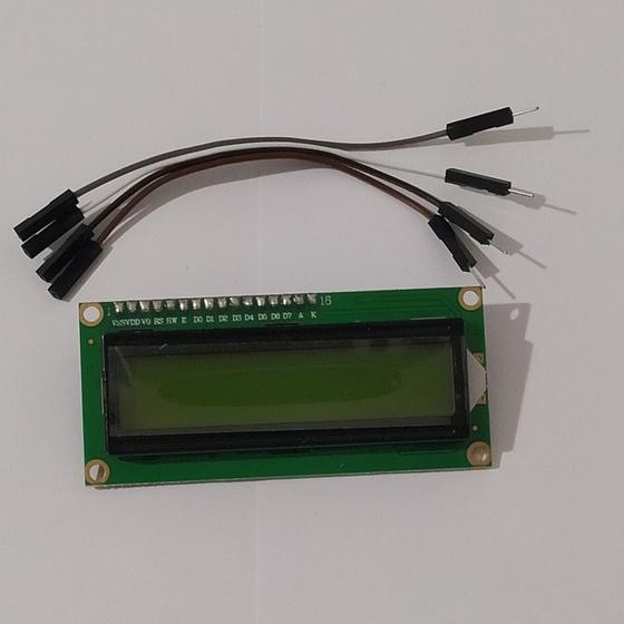 Imagem de Display 16x2 Azul ou Verde a Escolha + Serial i2c Soldado +4 Cabo Mxf Novo e Testado