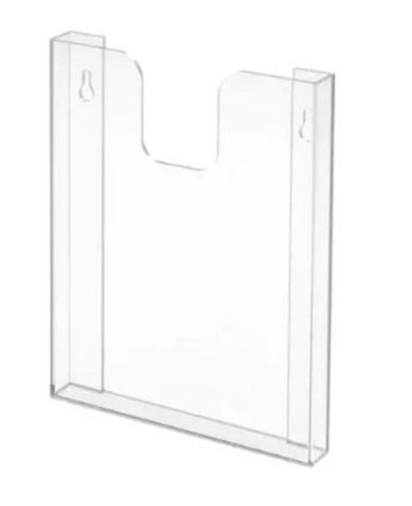 Imagem de Display A4 Acrílico Porta Folha Parede Prontuário Kit 4 Pcs