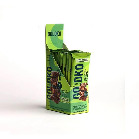 Imagem de Display Barra de Chocolate 10un de 20g cada - GoldKo