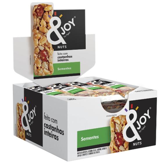 Imagem de Display com 12 Barras Nuts Sementes 30g Cada &JOY