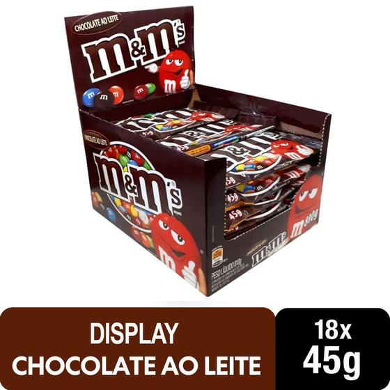 Imagem de Display de Chocolate M&M'S ao Leite 18x45g - M&M'S