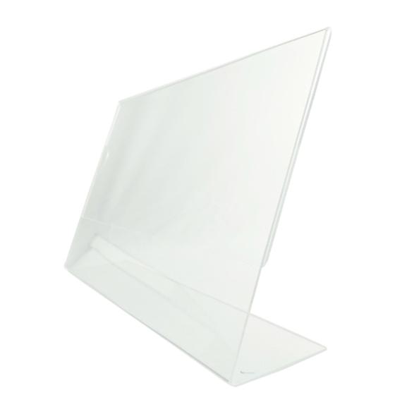 Imagem de Display de mesa em Acrilico A4 Horizontal em L