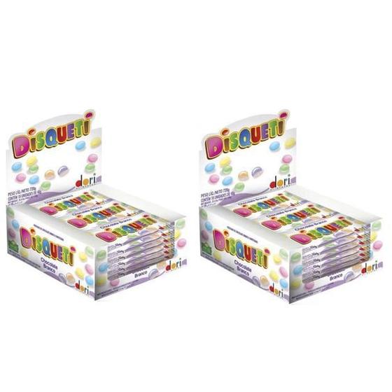 Imagem de Display Disqueti Chocolate Branco Kit 2 Caixas c/ 18 Un cada