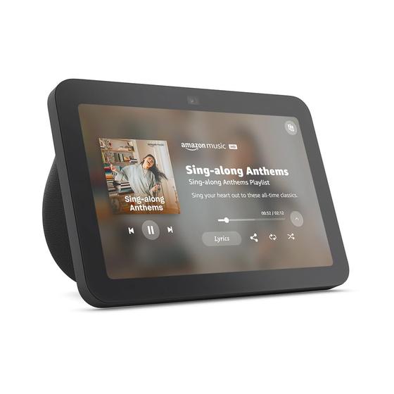 Imagem de Display Inteligente Amazon Echo Show 8 (3ª Geração) com Alexa - Charcoal