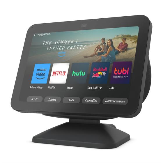 Imagem de Display inteligente Amazon Echo Show 8 (3ª geração) com suporte ajustável