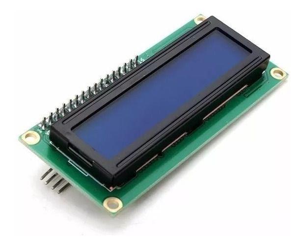 Imagem de Display lcd 16x2 c/ blacklight azul com pinos já soldados