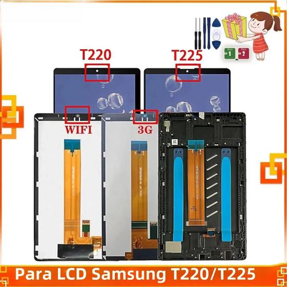 Imagem de Display LCD de 8,7 Polegadas para Samsung Tab A7 Lite 2021 (SM-T220/SM-T225) - Tela Touch Digitizer