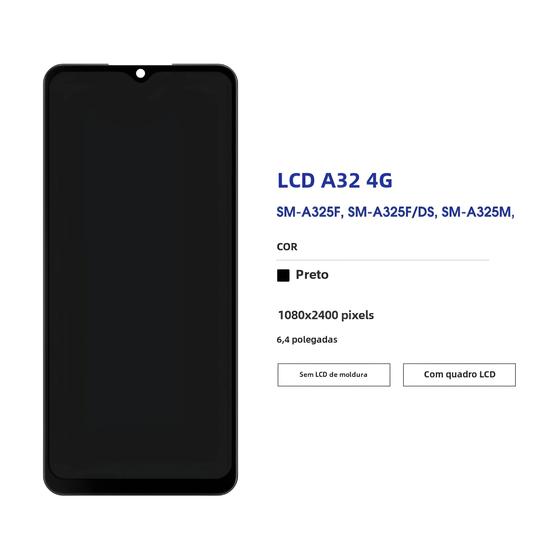 Imagem de Display LCD e Touchscreen Samsung Galaxy A32 4G (A325, A325F, SM-A325M, SM-A325F_DS)