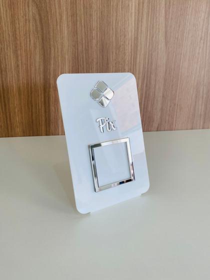 Imagem de Display / Placa pix para qr code pagamento balcão
