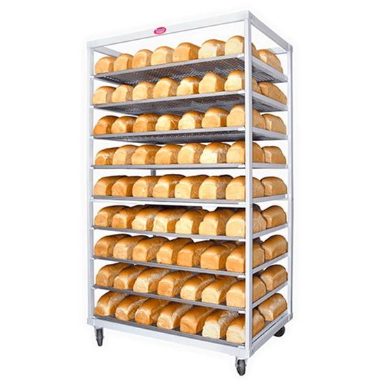 Imagem de Dispositivo para Resfriamento de Pão de Forma  Aço Carbono  bandejas perfuradas  9 intervalos - Imeca