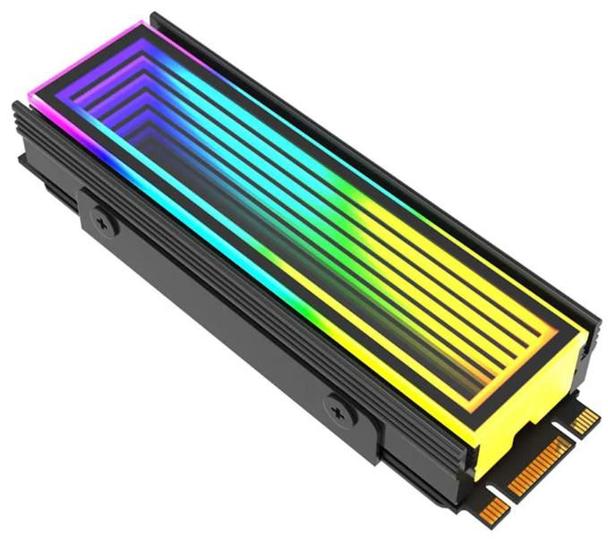 Cenei Dissipateur Thermique de Mémoire Universel 5 V 3 Broches ARGB Aura Sync Module de Mémoire DDR3 DDR4 DDR5 RAM Accessoires Informatiques Argent