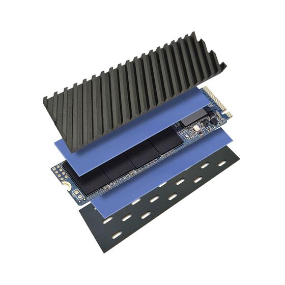 Imagem de Dissipadores de Calor Grafeno 4mm + 0.5mm SSD NVMe M.2 2280