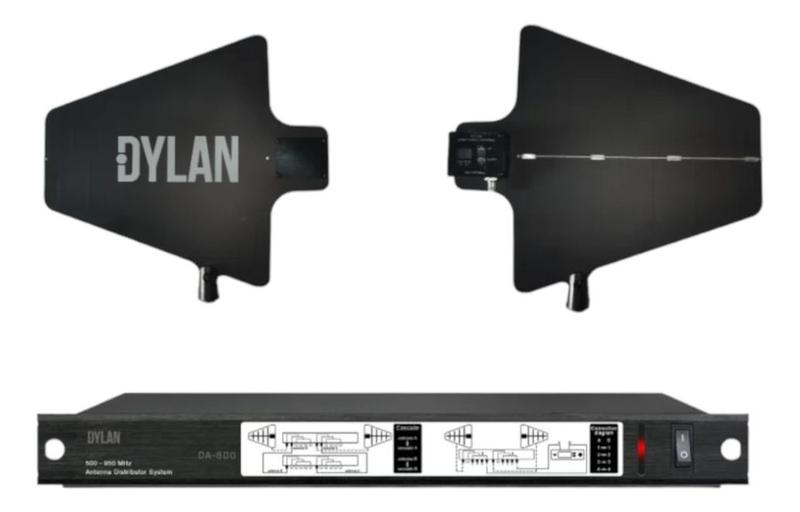 Imagem de Distribuidor De Antena Dylan Da 800 P/ Microfones Sem Fio Cor Preto