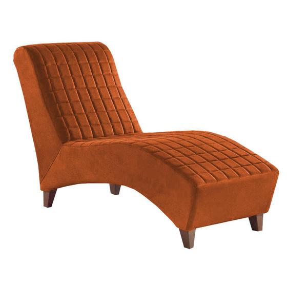 Imagem de Divã Longue Chaise Pés Madeira Freud Zari