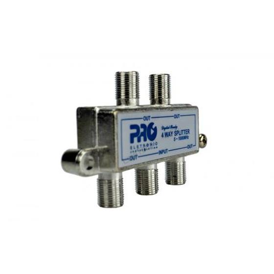 Imagem de Divisor Antena 1x4 Proeletronic Pqdv1024b 1ghz  10 Unidades