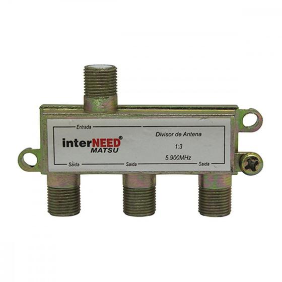 Imagem de Divisor Blindado 3 Saidas Interneed ./ Kit Com 10 Unidades