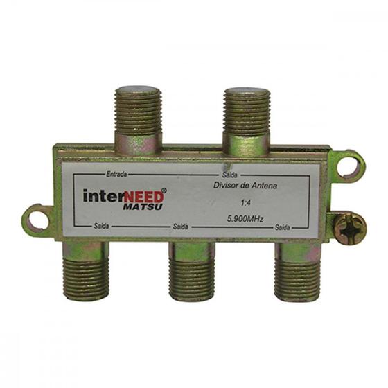 Imagem de Divisor Blindado 4 Saidas Interneed . / Kit C/ 10 Unidades
