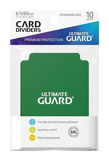 Imagem de Divisor de Cartas Ultimate Guard (Pacote com 10) - Verde