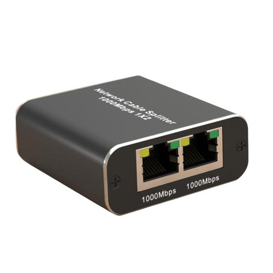 Imagem de Divisor Ethernet Gigabit RJ45 Dual/Quad Porta 1000Mbps 1 Gig