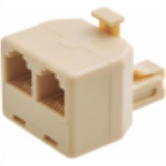 Imagem de Divisor Femea Dupla Para Plug Rj11 874 - Kit C/10