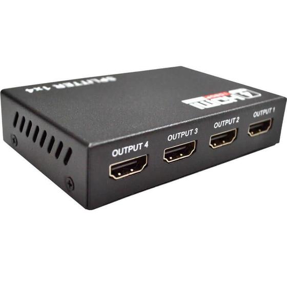 Imagem de Divisor Splitter Hdmi 1.4 1X4 - 4 Saídas Gigasat