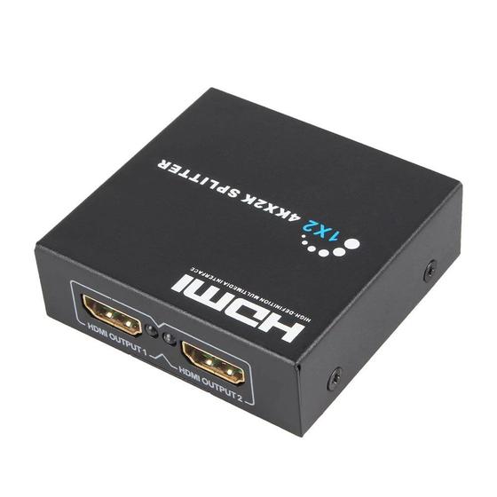 Imagem de Divisor Splitter Hdmi 1x2 Ativo Power Tech Compatível Tv 3d