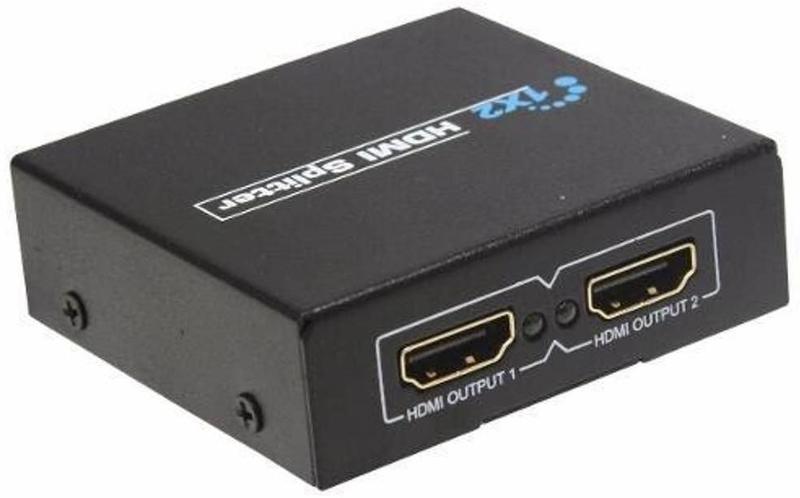 Imagem de Divisor Splitter Hub Hdmi 1x2 Distribuidor Ps3 Xbox 2 Tv