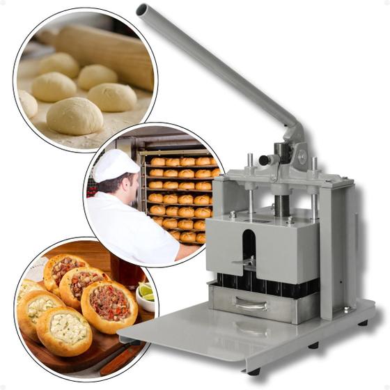 Imagem de Divisora De Massa Pão 30 Divisões Retangular De Mesa Manual DPM30 Metvisa