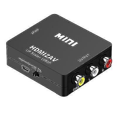 Imagem de Divisores Hdmi comutam adaptador hdmi para av 1080p - 3x compatível com rca ntsc/pal preto