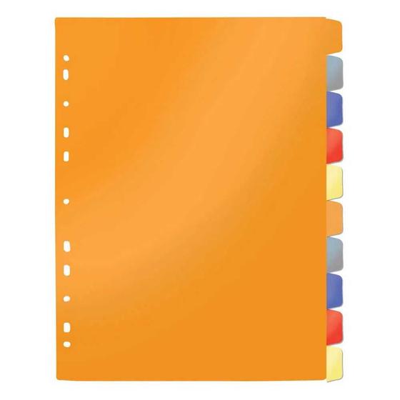 Imagem de Divisoria a4 indice 10 divisoes colorido dac