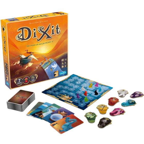 Dixit Jogo Tabuleiro Mesa Cartas Jogos Expansão Português Board Game Aventura Fantasia Desafio Amigos Familia Guerra Menor preço em Dixit Jogo Tabuleiro Mesa Cartas Jogos Expansão Português Board Game Aventura Fantasia Desafio Amigos Familia Guerra